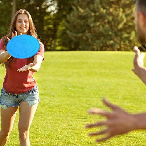 Vinsot 28 Pcs Flying Discs Bulk Flying Discs for Kids Soft Rubber Flyer Disk Dog Toys Game Outdoor for Children Adults Sports Favors, 7 Colors thumbnail 6