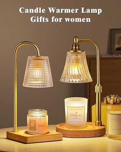 Hong-in Candle Warmer Lamp with Timer Dimmer,Birthday Gifts for Women Mom Sister,House Warming Gifts New Home Room Decor,Vintage Wax Warmer for Scented Wax Jar Candles thumbnail 7