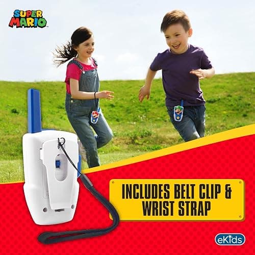 Super Mario Bros Walkie Talkies Kids Toys, Long Range, Two Way Static Free Handheld Radios, Designed for Indoor or Outdoor Games for Kids Aged 3 and Up thumbnail 3