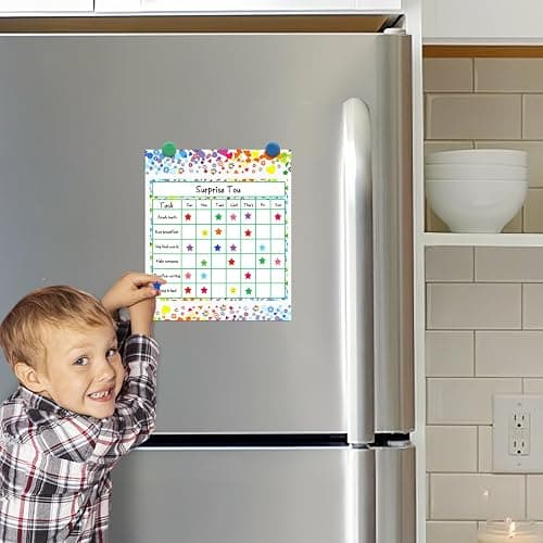 Utron 80 Pack Reward Chart for Kids, Incentive Chart Behavior Chart for Kids at Home, 2 Designs with 2160 Star Sticker, Kids Chore Chart, Sticker Chart for Kids Behavior thumbnail 5