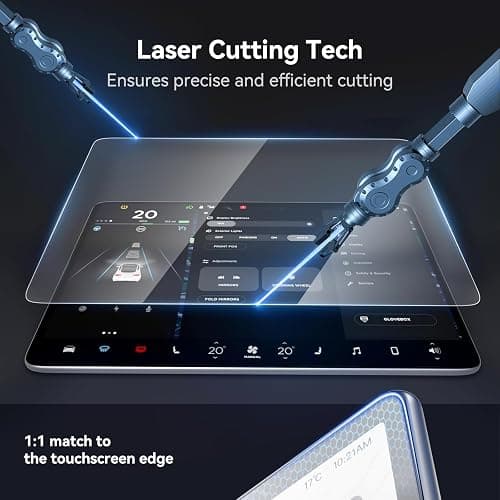 SUMK Screen Protector for Tesla Model Y /3 Accessories (No for 3 Highland & Y Juniper), [9H & Anti-scratch & Fingerprint] 15 inch Front Protector for Model Y (2020~2024) Model 3 (2017~2023) - Glossy thumbnail 4