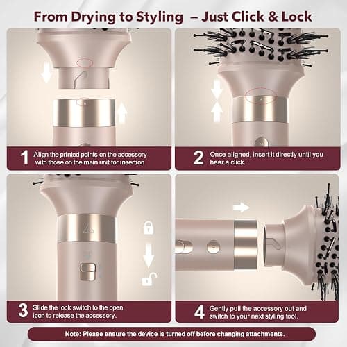 Mythsight StyleVibe 6-in-1 Air Styler with Hair Dryer & Auto-Wrap Curl L/R | Blow Dryer Brush, Thermal Brush and Straightener Brush For Fast Drying, Curls, Volumizing, Smooth Blowouts and Frizz Control thumbnail 9