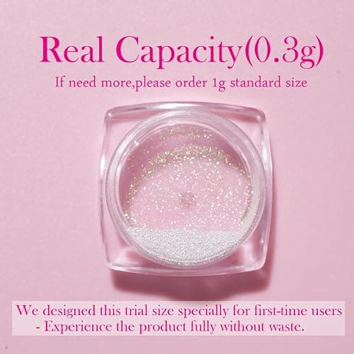 Pretty Diva Moonlight Chrome Nail Powder, Unicorn Mermaid Chrome Powder for Nails, Aurora Nail Powder Iridescent Nail Chrome Powder, Nail Art Glitter Decoration for Home DIY Salon Manicure Pigment thumbnail 3