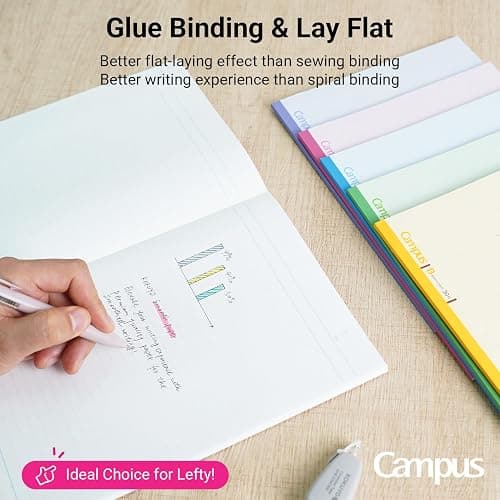 KOKUYO Composition Notebooks, 5 Pack Campus Semi-B5 Comp Book with A 7mm Ruled, 30 Sheets, Classic School Lined Notebook, Journal Notebook for Women Work Study Note Taking (NO-3CANx5) thumbnail 4
