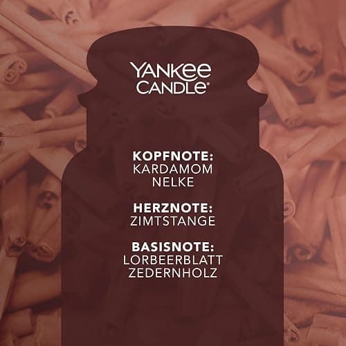 Yankee Candle Duftkerze im Glas (groß) | Cinnamon Stick | Kerze mit langer Brenndauer bis zu 150 Stunden | Perfekte Geschenke für Frauen thumbnail 5