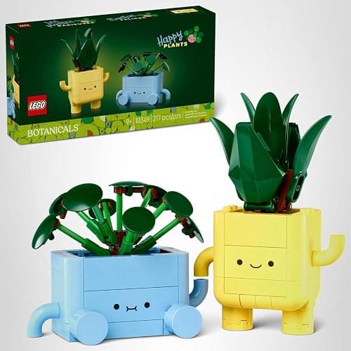 LEGO Botanicals Happy Plants Building Toy for Kids, Girls, and Boys 9+ - Playroom Decor for Desk or Shelf - Birthday Gift Idea for Young Gardeners - Artificial Indoor Plant for Play & Display - 10349 thumbnail 8