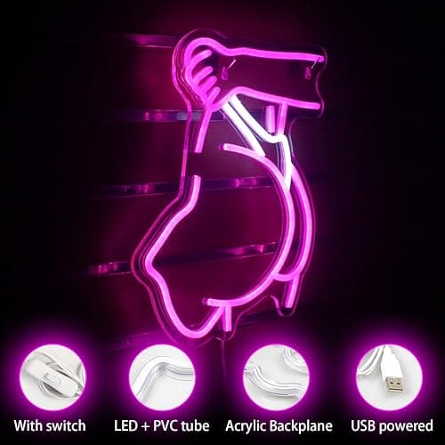 Frauen Neon Schild, Lady Neon Licht, kreative Kunst Neon Schild für Wand Dekor, Sexy Led Schild mit USB-betrieben für Mädchen Zimmer, Bar, Mann Höhle, Schlafzimmer thumbnail 4