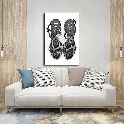Dehub Black And White Luxury Poster for Home Office Decoration Chic Fashion Canvas Prints for Wall Aesthetic Perfect Gifts for Birthday Party Unframe-style 08x12inch(20x30cm) thumbnail 5