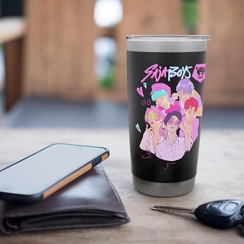 KPop Demon Hunters Saja Boys Heartthrob Officially Licensed Stainless Steel Insulated Tumbler thumbnail 7