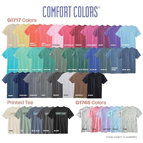 Comfort Colors Adult Heavyweight Short Sleeve Tee, Style G1717/G1745, Multipack thumbnail 5