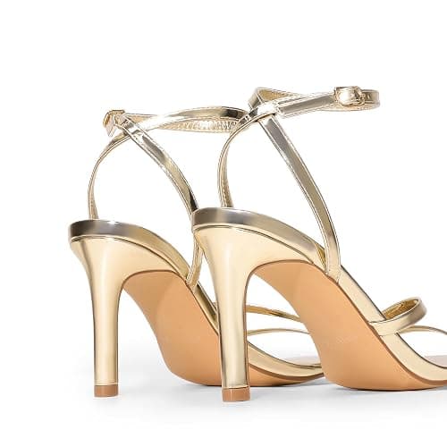 DREAM PAIRS Women’s High Stilettos Heels Open Toe Square Sandals Ankle Strap Pumps Sexy Comfort Strappy Dress Shoes Party Wedding Heeled Sandals thumbnail 5