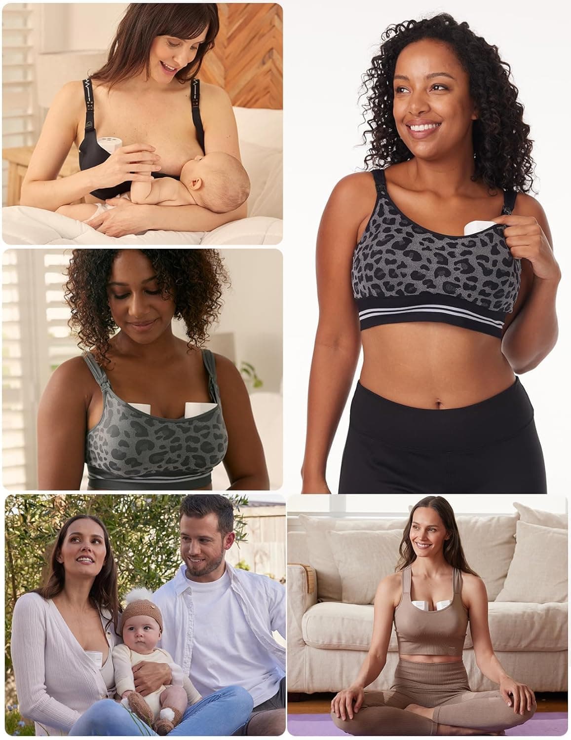 Momcozy Breast Pump Hands-Free S12 Pro, Wearable & Portable Pump with Soft DoubleFit Flange 24mm, 3 Modes & 9 Levels Electric Breast Pump Portable for Easy Pumping, Smart Display (White, 2 Count) thumbnail 7
