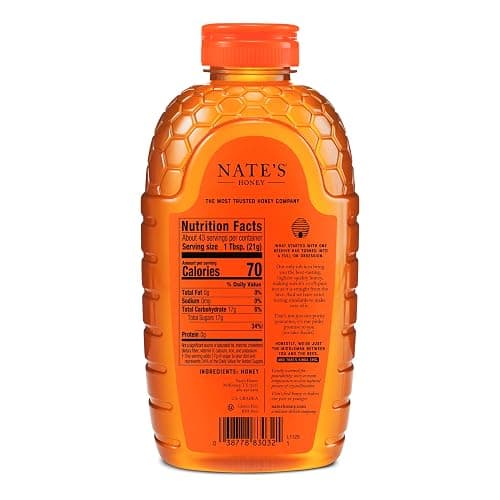 Nate's 100% Pure, Raw & Unfiltered Honey - Award-Winning Taste, 32oz. Squeeze Bottle thumbnail 8