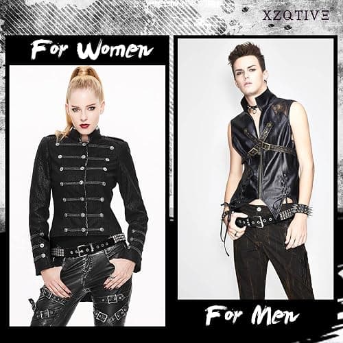XZQTIVE Studded Belt Metal Punk Rock Rivet Belts for Women/Men Punk Leather Belt Gothic Belt Accessories for Jeans Pants thumbnail 4