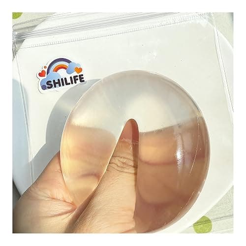 Taba Squishy fufu squishise,Kawaii Squishies PVC Toys,Stress Relieving Fur Ball OPP Packaging Gifts|Squishy Fidget Toys for Anxiety&Relaxation|Perfect Desk Accessory for Adults (Transparent) thumbnail 9