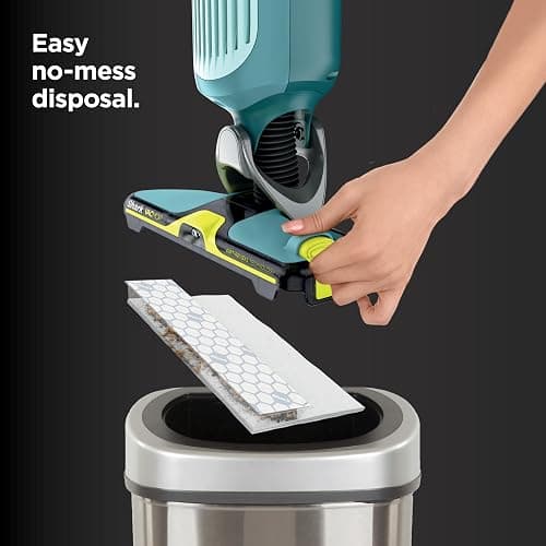 Shark VACMOP Reveal Cordless Vacuum & Spray Mop, Green, VM401 | Hard Floor Cleaner, Powerful Suction, Illumination Light, 4 Disposable Pads, 12oz Pet Cleaning Solution thumbnail 7