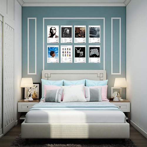 IJSYEJB Drake - 8-piece poster set, 8 x 12-inch music album covers (frame not included) thumbnail 5