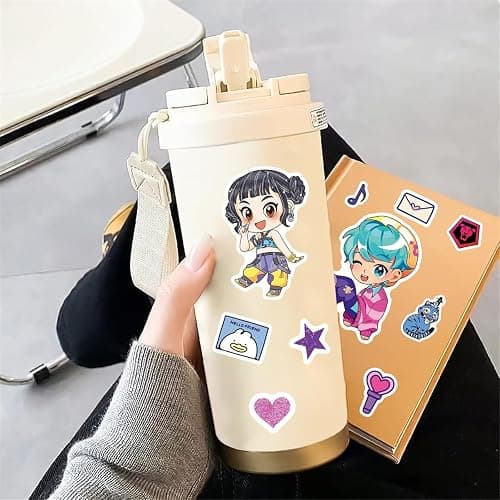 Kpop Demon Hunters Stickers, 32-Pack DIY Creative Sticker Set for Journals, Phones, Laptops, 8 Unique Designs, Waterproof Vinyl, Ideal for K-Pop Fans & Bullet Journaling thumbnail 2