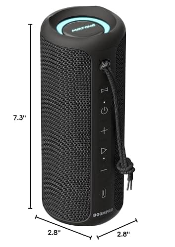 MIATONE Bluetooth Speakers 36W Portable Speaker with Stereo Sound Bass, Bluetooth 5.3 Wireless USB Type C Outdoor, 5000mAh 24H Playtime IPX7 Waterproof, Boy Friend Gifts for him (Black) thumbnail 9