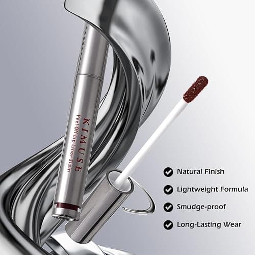 KIMUSE Peel Off Lip Liner Stain, Long Lasting Lip Tint Stain Peel Off, Waterproof, Transfer Proof, Highly Pigmented Color Peel Off Lip Stain Liner, Matte Finish thumbnail 3