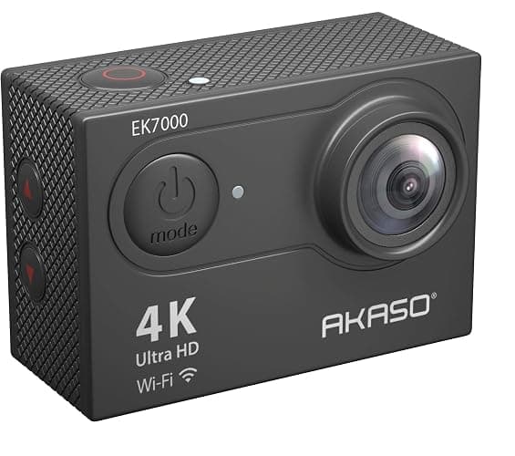 AKASO EK7000 4K30FPS 20MP WiFi Action Camera with EIS Ultra HD 131FT Waterproof Underwater Camera Remote Control 4X Zoom Support External Microphone Black thumbnail 4