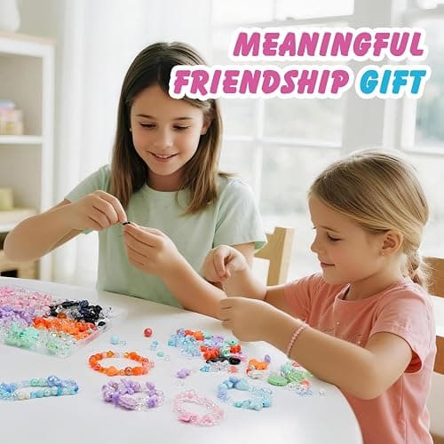 450PCS Acrylic Beads for Bracelet Making, Assorted 6 Colors Cute Beads, Flower Bow Candy Bear Kawaii Bracelet Charms for Jewelry Making, Necklace Keychains Phone Charms DIY Crafts Gifts thumbnail 7