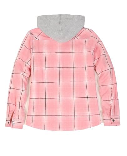 ZENTHACE Women’s Sherpa Lined Hooded Flannel Jacket, Snap Button | Sherpa Throughout,Snap Front Plaid Shirt Jacket,4 Utility Pockets,Layering,Outdoor Yard Work,Casual Daily Wear,Home Lounging thumbnail 2