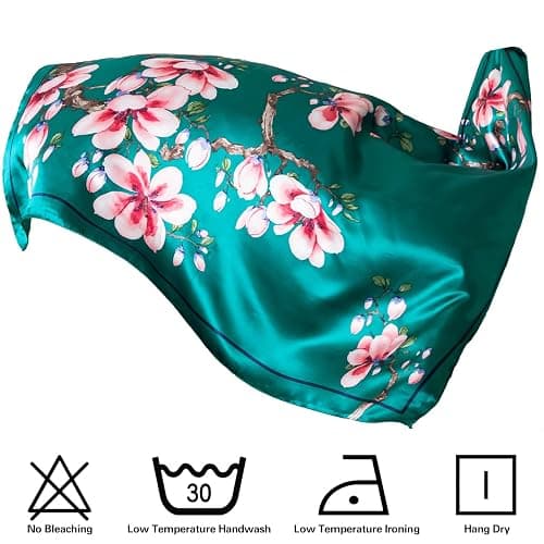 HBselect 4er Set große Kopftücher für Damen Sommer, Bandana Damen 90×90 cm | große quadratische Schals, Seidentuch Damen, vielseitiger Haarschmuck, Haartuch, Halstuch, Accessoires für Festival-Outfits thumbnail 8