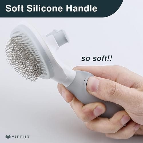 Cat Hair Brush,Cat Brush for Shedding,Soft Silicone Self Cleaning Brushes for Short and Long Haired Cats for Grooming and Shedding thumbnail 4