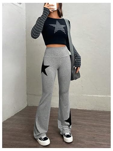 SOLY HUX High Waisted Bootcut Flare Leggings Sweatpants thumbnail 5