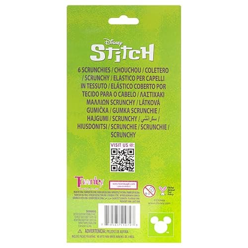 Stitch 6 Piece Hair Scrunchie Set, Hair Accessories for Girls, School Rewards Party Favors, Stocking Stuffer, Birthday Gift, Spa Days, Makeovers, Ages 3 and up, by Townley Girl thumbnail 9
