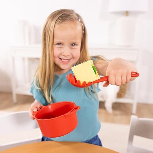 Melissa & Doug Prepare & Serve Pasta Set with Toy Food & Kids Play Kitchen Accessories, Montessori-Inspired Preschool Learning Toys for Girls & Boys 3+ thumbnail 3
