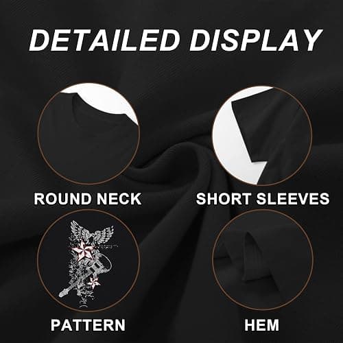 Weetiotio Vintage Rock Band T Shirts for Women Oversized Graphic Tees Country Music Y2k Grunge Shirts Baggy Streetwear Shirt thumbnail 7