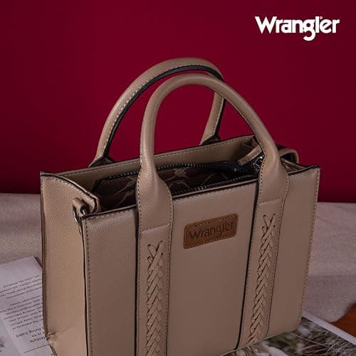Wrangler Medium Tote Bag for Women Designer Satchel Handbags Top-handle Purses with Strap thumbnail 3