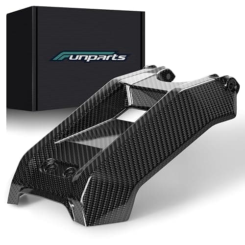 Funparts Surron Battery Cover Carbon Fiber Motorcycle EBike Battery Lid Guards Wrap for Surron Sur Ron Light Bee X/S Electric Dirt Bike Black - Image 1