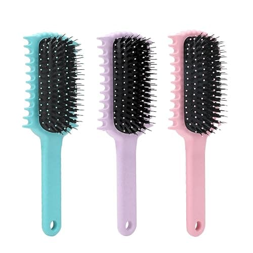 Curly Hair Brush, Volume Curl Defining Brush for Detangling Shaping and Styling Women's Curls, Reduce Pulling (Purple) thumbnail 8