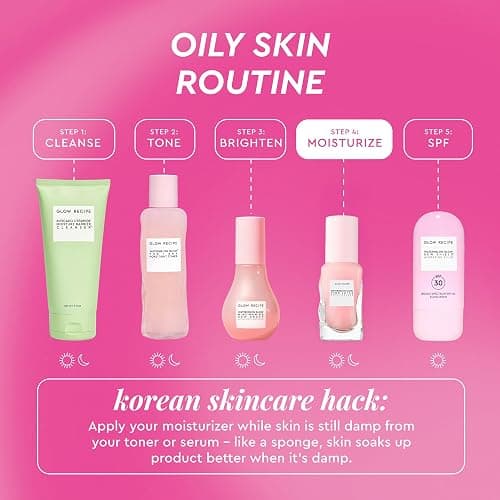 Glow Recipe Pink Juice Water Gel Moisturizer Travel Size, Korean Gel Moisturizer for Glass Skin, Oil-Free Hydrating Hyaluronic Acid Face Moisturizer for Oily Skin, Non-Comedogenic, Long-Lasting (25ml) thumbnail 5