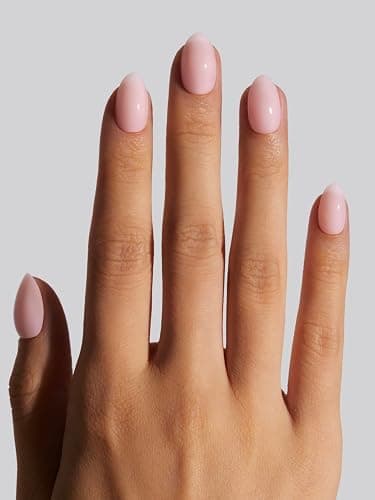 Celebritips Press On Nails - Salon U-ltimate™ | Bare Milk, Extra Short Almond Nails, Reusable | 16 sizes - 32 Nails Kit with Glue and Sticky Tabs thumbnail 4