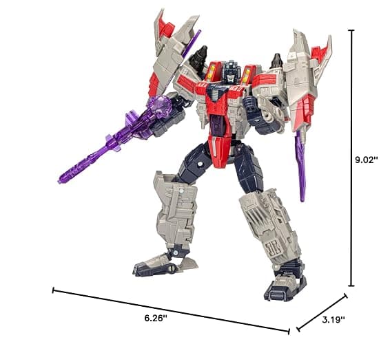 Transformers Legacy United Voyager Class Cybertron Universe Starscream, 7-inch Converting Action Figure, 8+ Years | Transformers Legacy United 7 Inch Action Figure Voyager Class (2024 Wave 2) - Starscream thumbnail 3