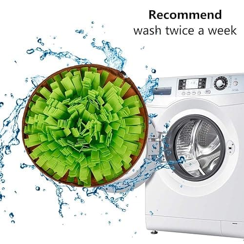 AWOOF Pet Snuffle Mat for Dogs, Interactive Feed Game for Boredom, Encourages Natural Foraging Skills for Cats Dogs Bowl Travel Use, Dog Treat Dispenser Indoor Outdoor Stress Relief thumbnail 6