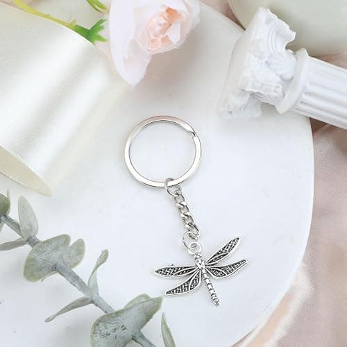 SHTALHST Dragonfly Keychain,Dragonflies Keychain for Women Men,Birthday Christmas Graduation Gift for Friends Insects Lover thumbnail 3