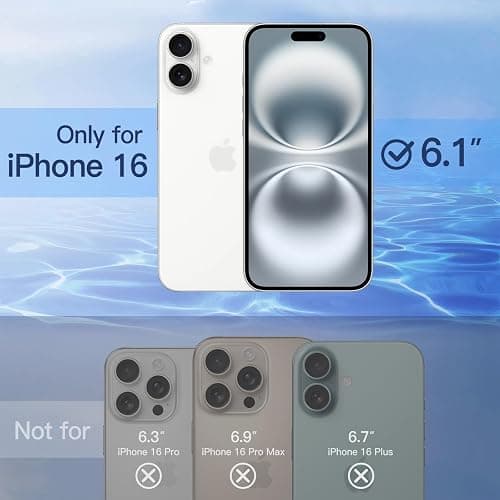 JETech Privacy Screen Protector for iPhone 16 6.1-Inch, Anti-Spy Tempered Glass Film with Easy Installation Tool, 2-Pack thumbnail 2