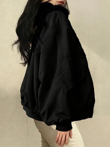EMMIOL Womens Winter Coats Hooded Fleece Puffer Reversible Long Sleeve Oversized Full Zipper Warm Jackets thumbnail 6