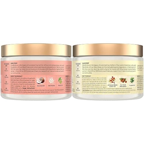 SheaMoisture Leave-In Conditioner Bundle, Coconut & Hibiscus Curl Enhancing Smoothie for Curly Hair, Frizz Control + Jamaican Black Castor Oil Strengthen & Restore for Hair Repair thumbnail 2