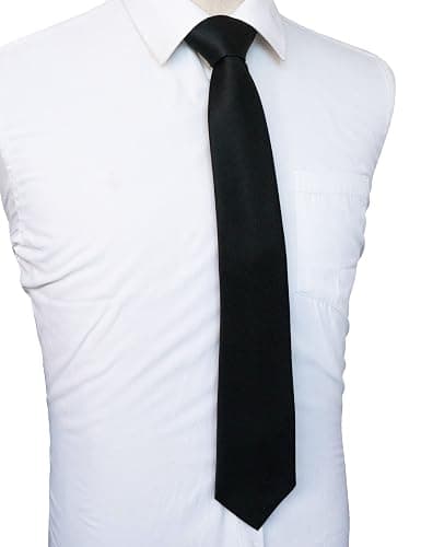 JEMYGINS Solid Color Tie Mens Necktie for Business and Wedding thumbnail 4