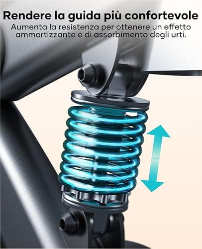 2025 Toputure Cyclette da Casa con App, Cyclette per Casa con Resistenza Magnetica 0-100%, Volano da 15kg, Sistema di Ammortizzazione, Schermo LCD, Supporto fino a 160kg thumbnail 4