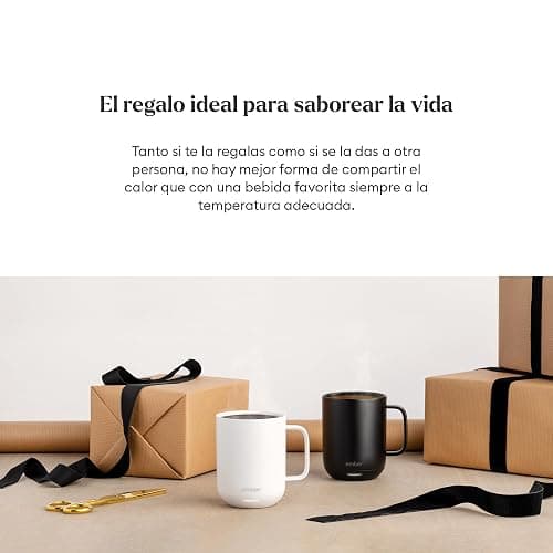 Taza Inteligente Ember 2 con Control de Temperatura: Taza de 295 ml con Calefacción, Pantalla LED Inteligente, Control por Aplicación, Batería Recargable de 1,5 h de Autonomía y Diseño Mejorado, Negra thumbnail 9