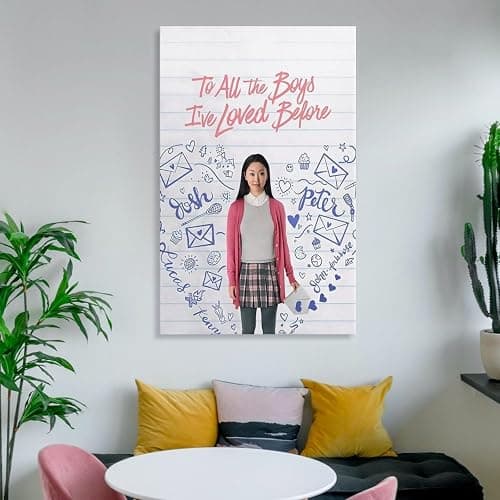 LRefiozas Single Hanging Picture To All The Boys I've Loved Before Movie Poster Sweet Romance Teen Canvas Wall Art for Bedroom Dorm Apartment (17) Unframe-style 08x12inch(20x30cm) thumbnail 6