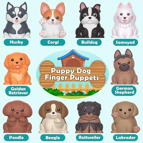 Aigybobo Learning Toys for Toddlers 1 2 3 Year Old, 20 Pcs Pet Dog Toys for Kids, Animal Counting Matching Sorting Fine Motor Educational Playset, Puppy Gifts for Baby Boys Girls Age 12-18 Months thumbnail 2