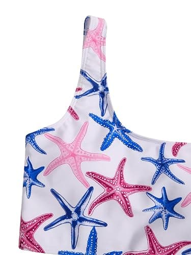 RoseSeek Girl's 2 Piece Striped Bowknot Swimsuit Set Wireless Cute Bathing Suit Summer Beachwear Bikini Sets thumbnail 3